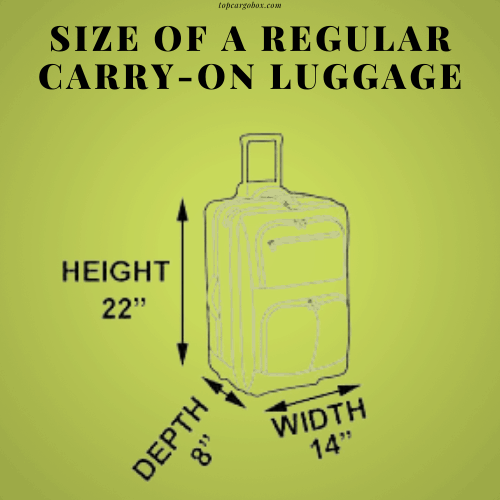 size of a regular carry-on luggage