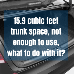 15.9 cubic feet of trunk space is not enough when you want to drive your Volkswagen Passat to an outdoor event, so what to do with it?