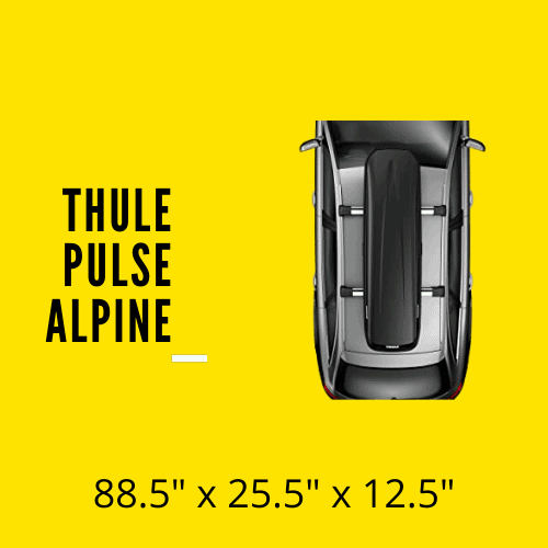 thule pulse alpine cargo box for land rover discovery 4 lr4