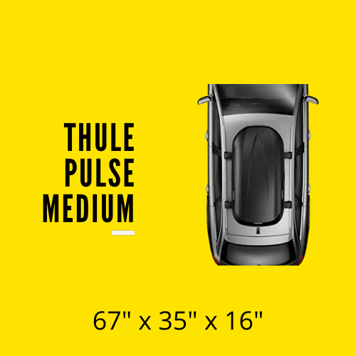 thule pulse medium roof box for land rover discovery 4 lr4