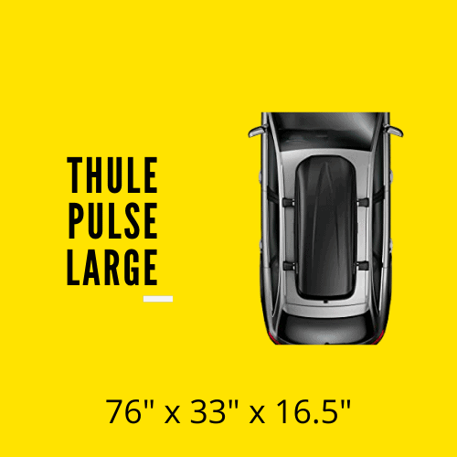thule pulse large roof box for land rover discovery 4 lr4