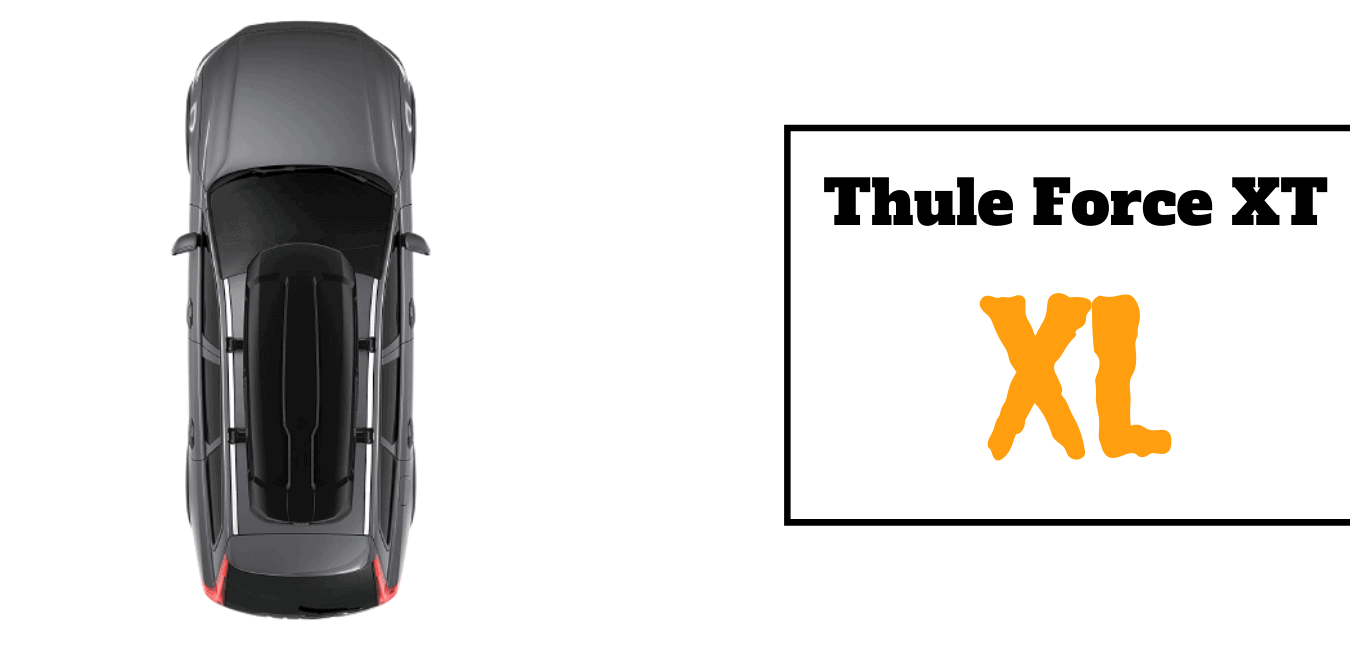 Thule force xt xl model can load items for up to 5 people during a road trip.