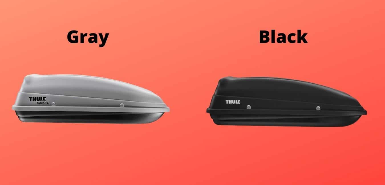 thule sidekick color options: black and gray.