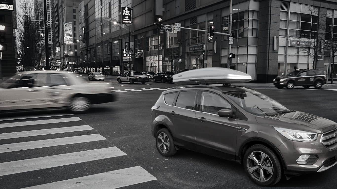 sliver cargo box on Ford Escape