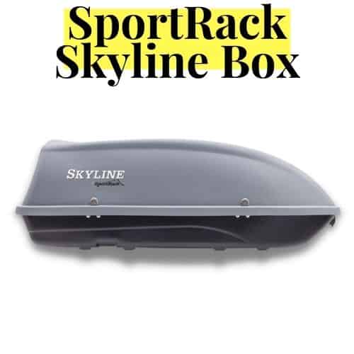 sportrack skyline cargo box on panoramic sunroof