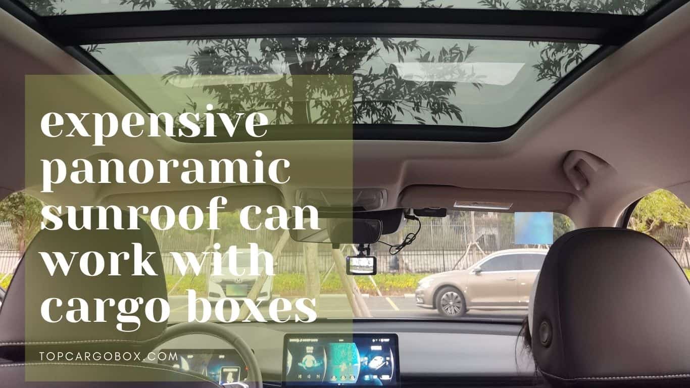 expensive panoramic roof requires more attention when using cargo carriers on it.