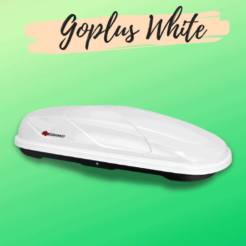 use white Goplus cargo box for white car is the best choice