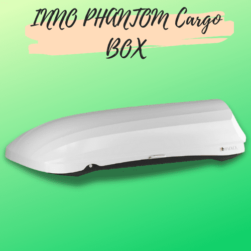 INNO BRM466WH PHANTOM 466 Cargo Box - 18 Cubic FT Holds 8-10 Skis or 4-8 Snowboards (Gloss White cargo box