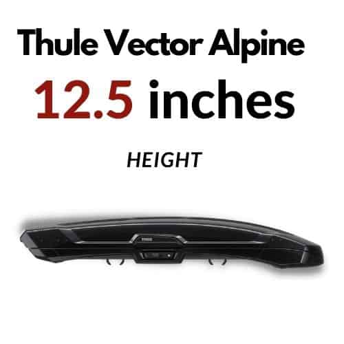 Thule vector 12.5 inches height skinny cargo box the thinnest roof box on the market