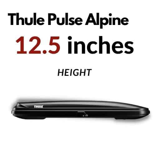 Thule pulse alpine cargo box skinny thinnest roof box on the market