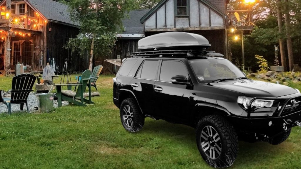 I had a wonderful summer camping vacation with my friends in California by driving my Toyota 4Runner and a car rooftop cargo box for carrying items