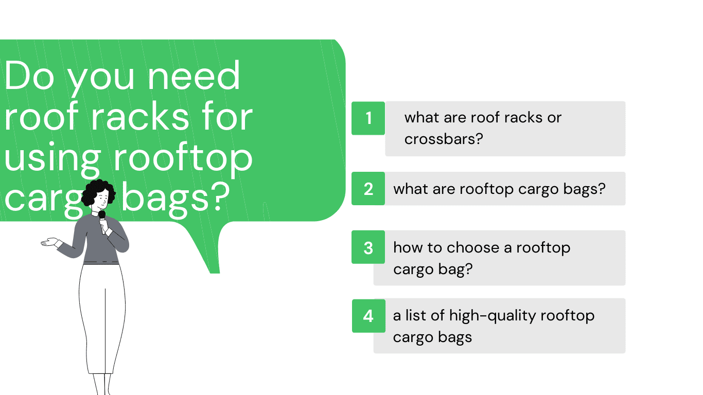 what you need to know before using a rooftop cargo bag with or without rooftop cargo bags