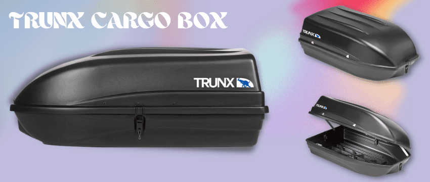 TRUNX cargo box for loading luggage on a road trip
