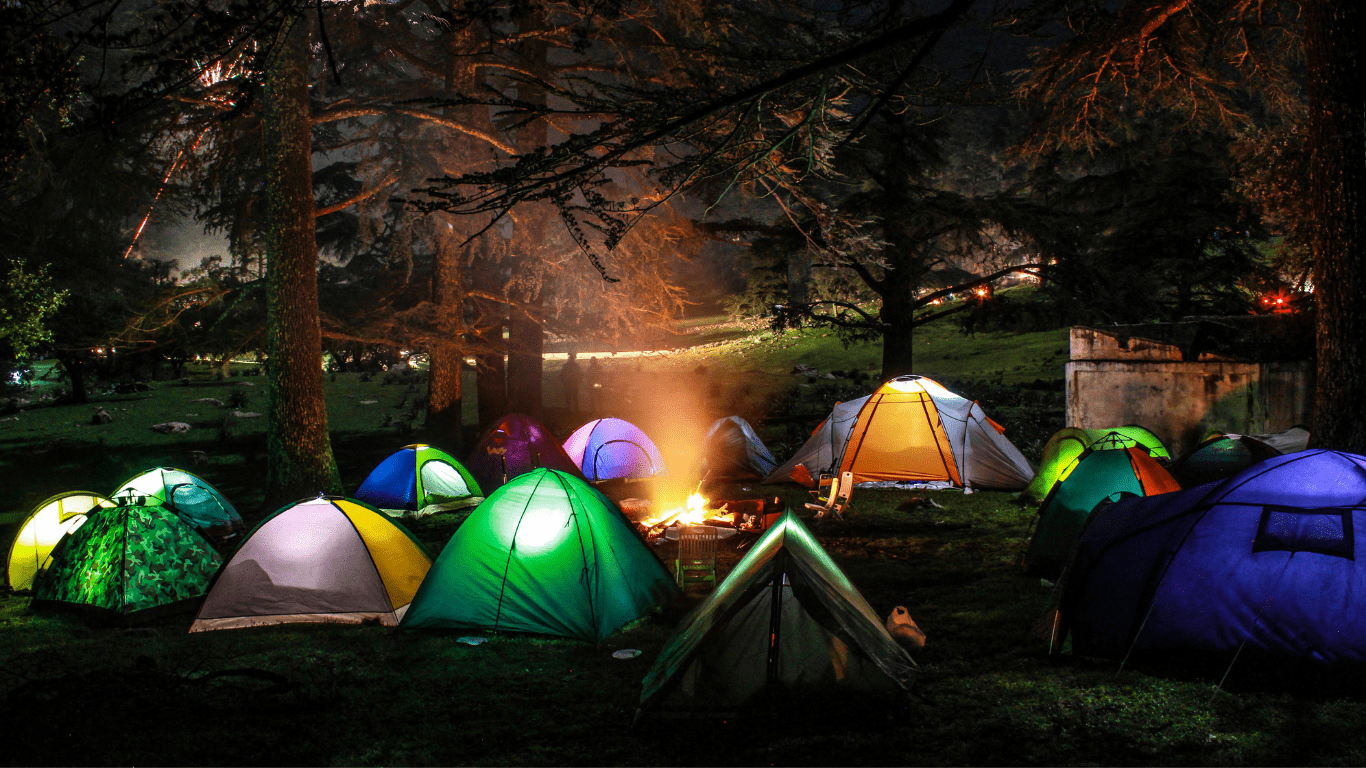 invite your friends to the wild with camping tents and enjoy the peace of night