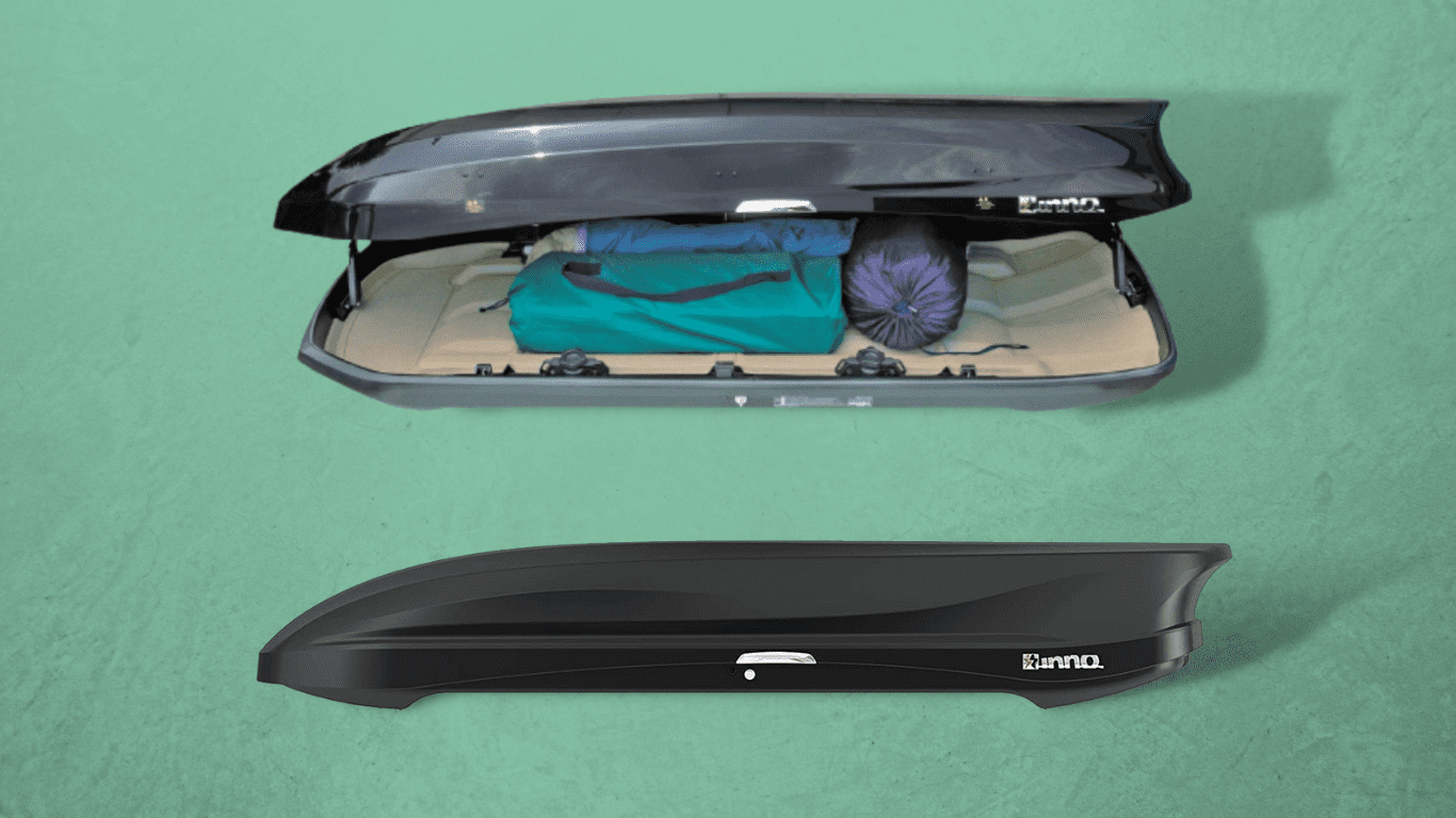 pack your camping gear in a roof cargo box for the coming outdoor journeys like golfing, hiking, camping, hunting, fishing, and more