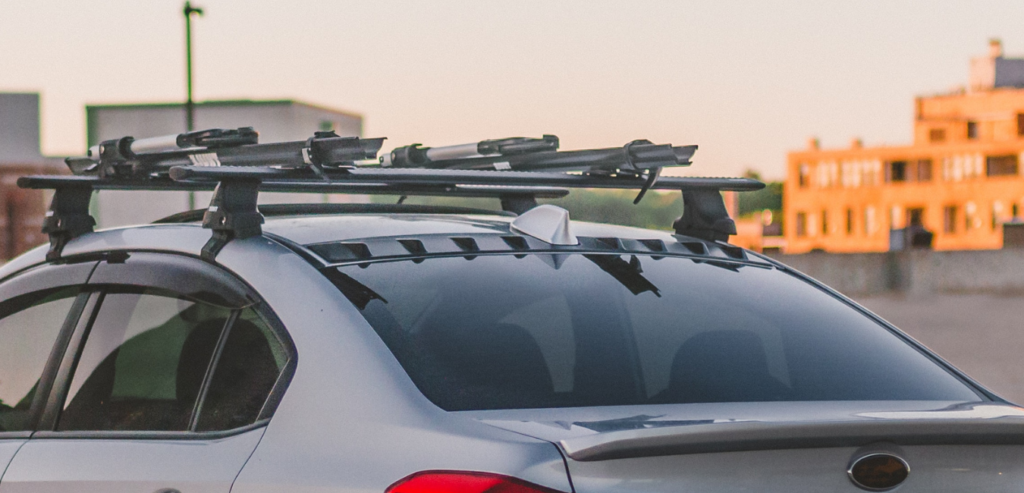 rooftop bike carrier not in use