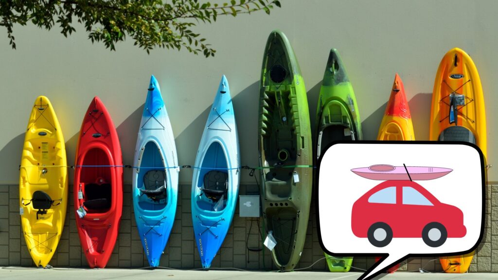 you can use roof racks to load kayaks, canoes, and other watercraft.