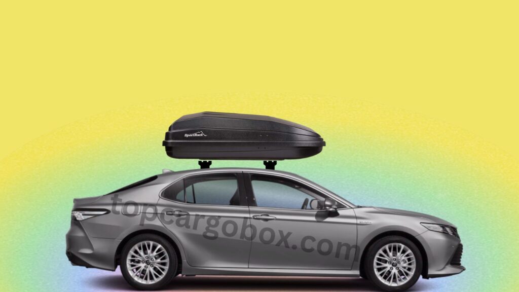 SportRack Vista Cargo Box on top of the Toyota Camry