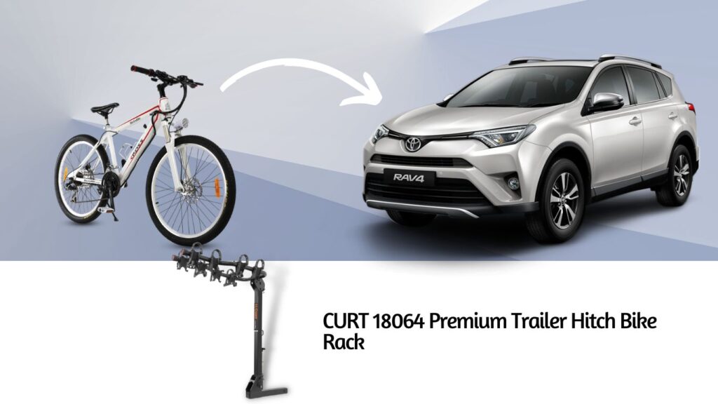 CURT 18064 Premium bike rack for Toyota RAV4 with hitch receiver