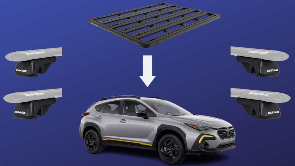 Rhino-Rack Pioneer Roof Rack Platform For Subaru Crosstrek with Factory Raised Rails