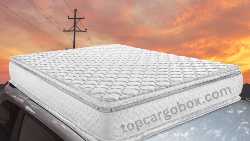 safely transport a mattress on car roof with roof racks
