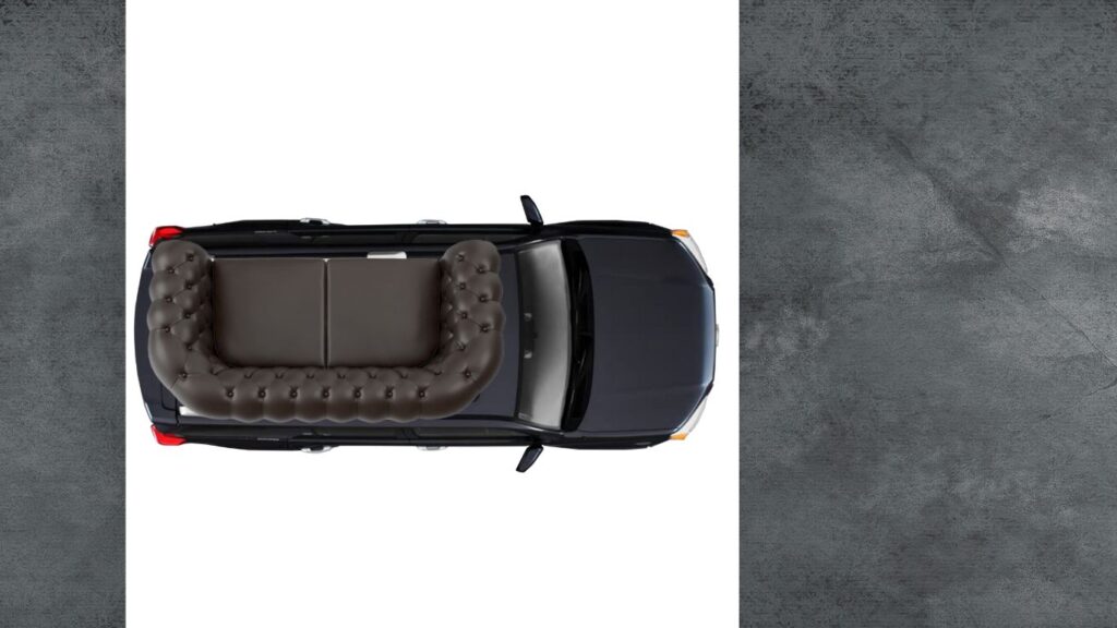 where is the best position of a couch on roof racks