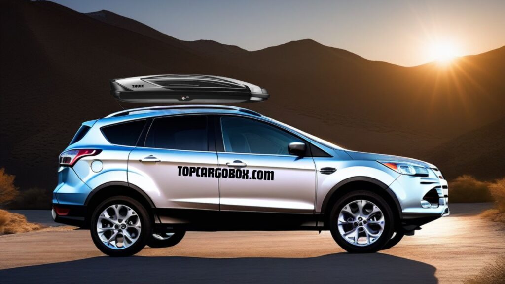 Thule Hyper XL rooftop cargo box on Ford Escape