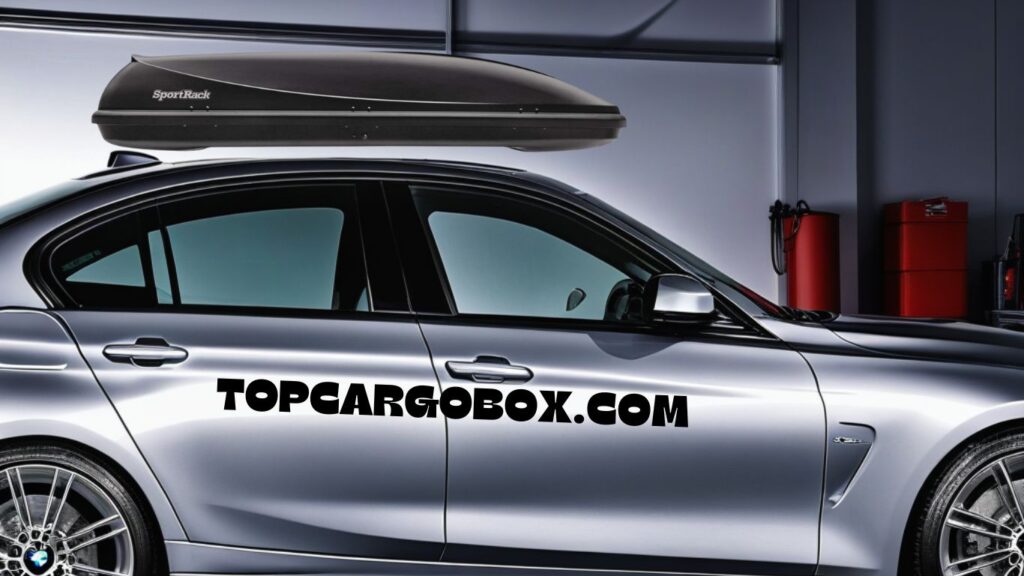 SportRack Horizon roof box on BMW 3 series