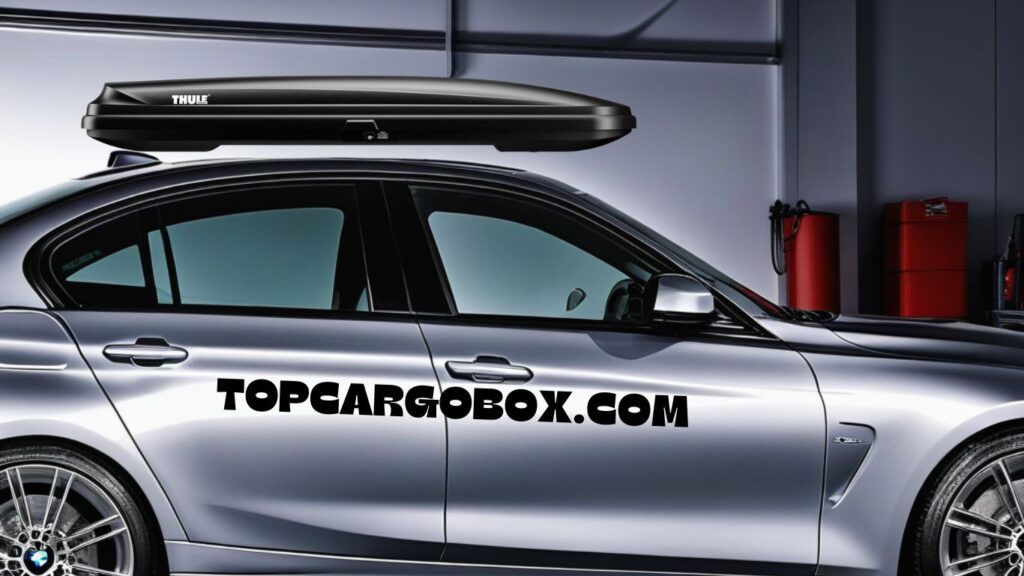 Thule Pulse cargo box on BMW 3 series