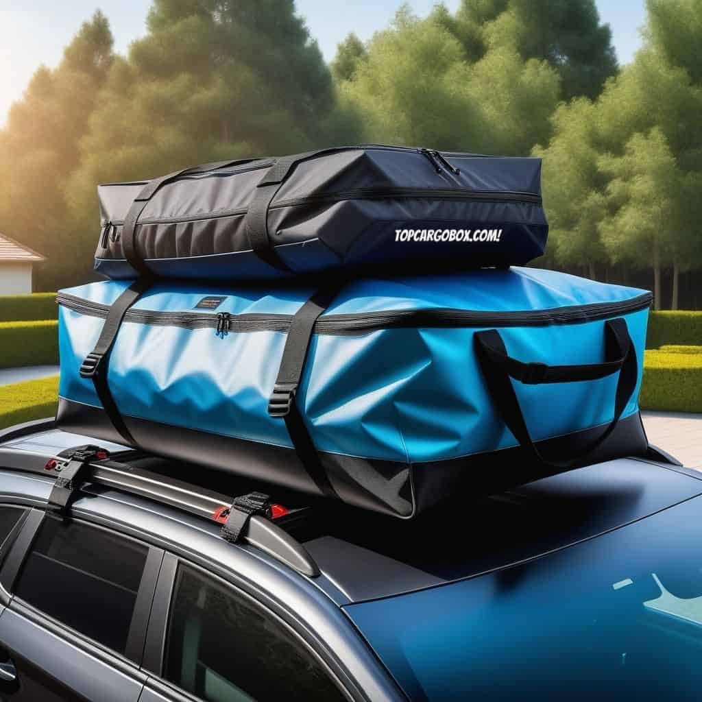 soft cargo bag on the roof bars