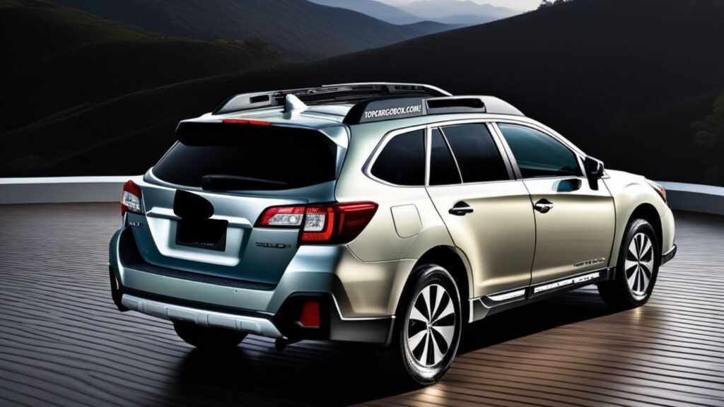 Subaru Outback with factory-installed crossbars for mounting rooftop cargo carriers