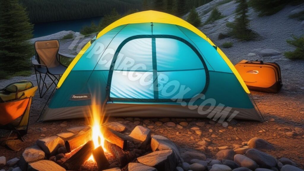 ground tent on camping ground