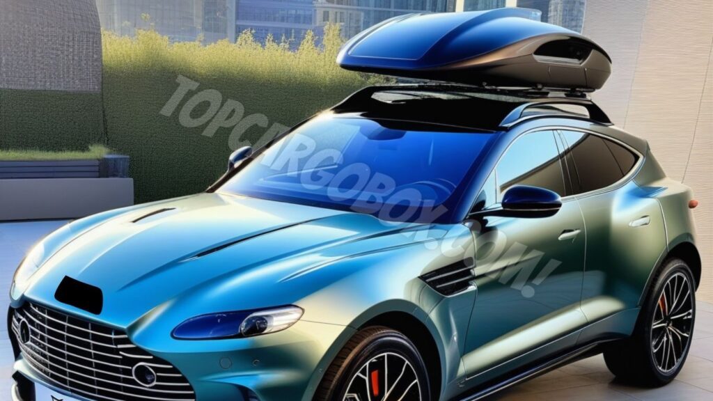 rooftop cargo box on Aston Martin DBX