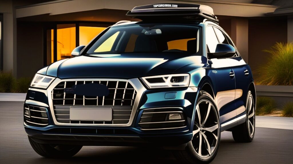 Audi Q5 with a car top carrier