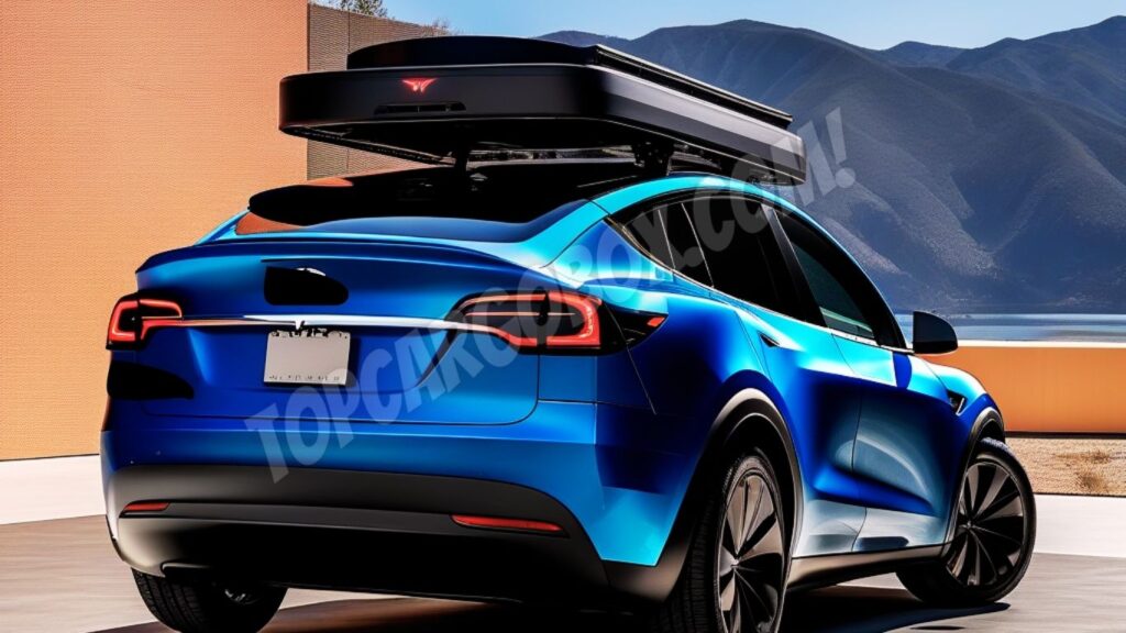 Introducing the newest addition to our Tesla Model Y: our sleek and functional cargo carrier! 🚗🧳