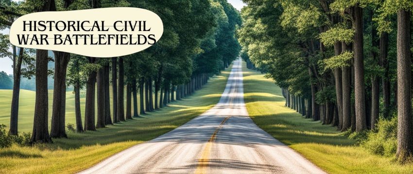 road trip check out the Civil War battlefields scattered all over the South