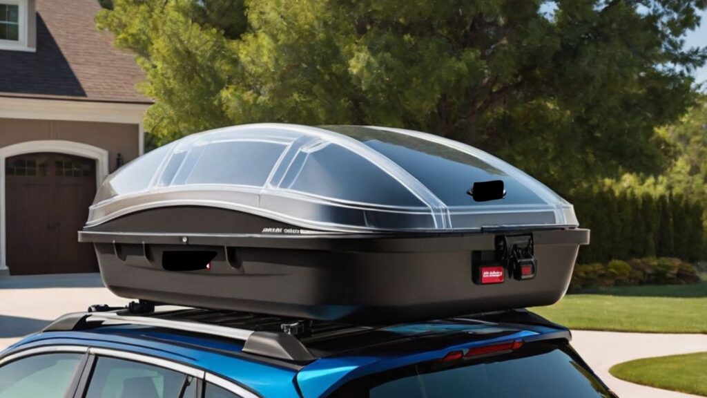 you can rent a rooftop cargo box for the weekend adventures