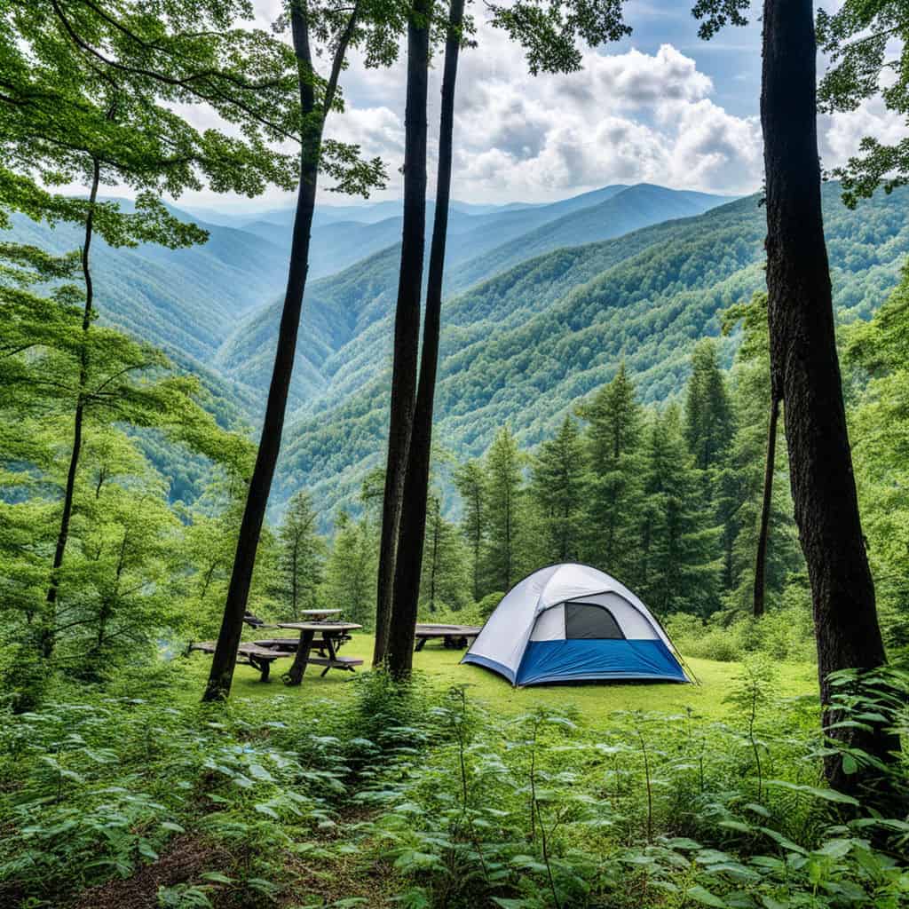 find the best location to camp on the Great Smoky Mountain