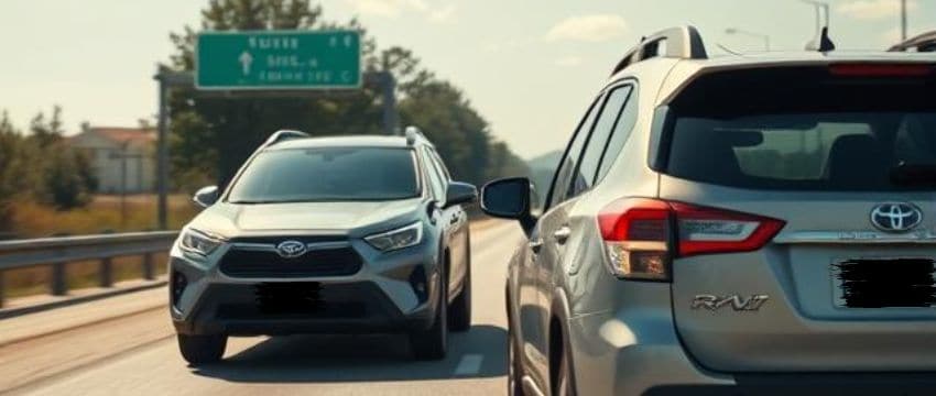 compare Subaru Outback and the Toyota RAV4