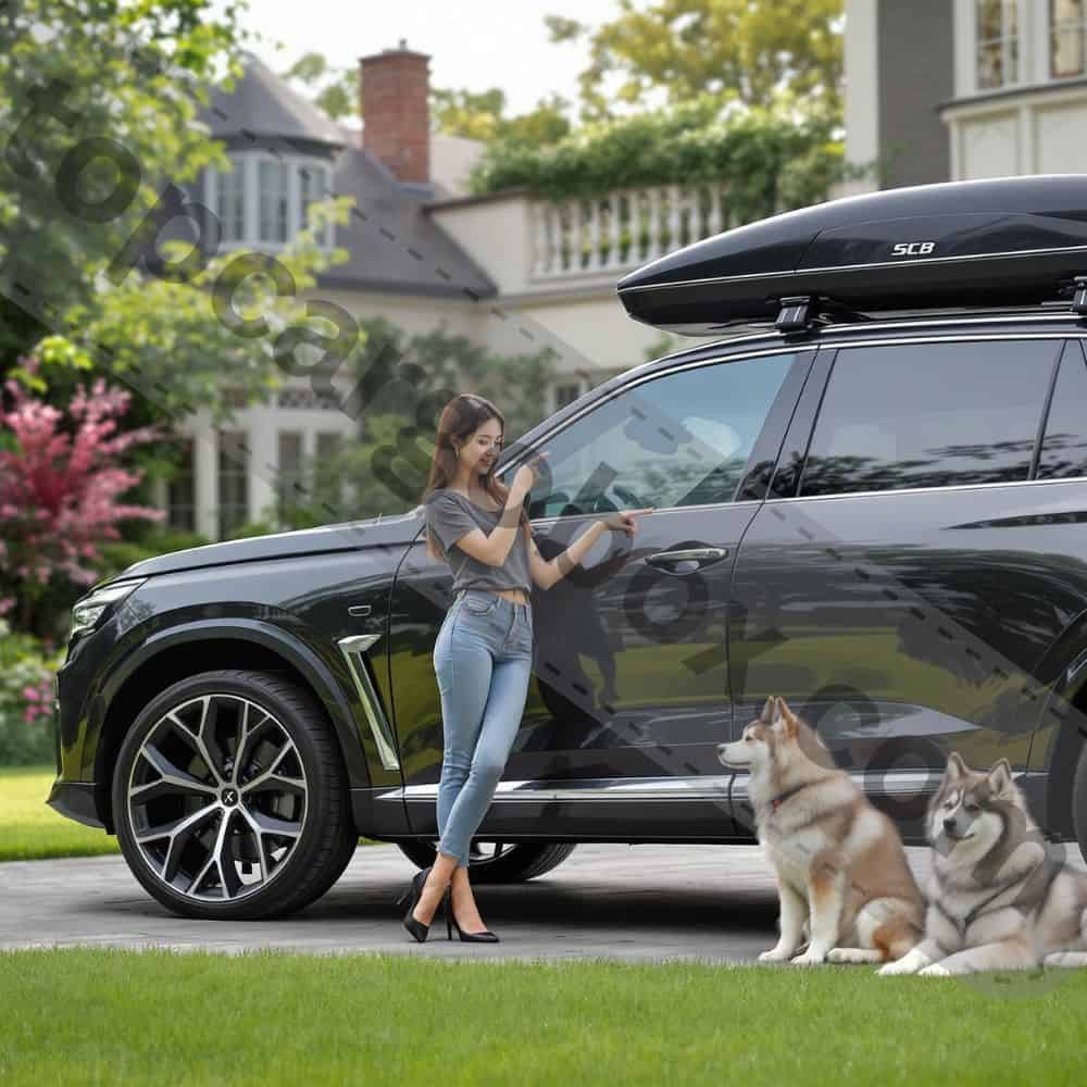 "Safe alternatives to roof box dog transport including crash-tested vehicle crates and ventilated pet trailers for road trips."