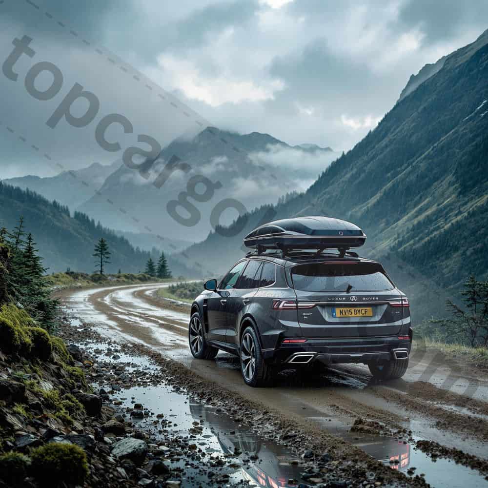"Close-up of rubber gasket seals on premium roof boxes that prevent leaks compared to failing foam seals on budget models after rain exposure."