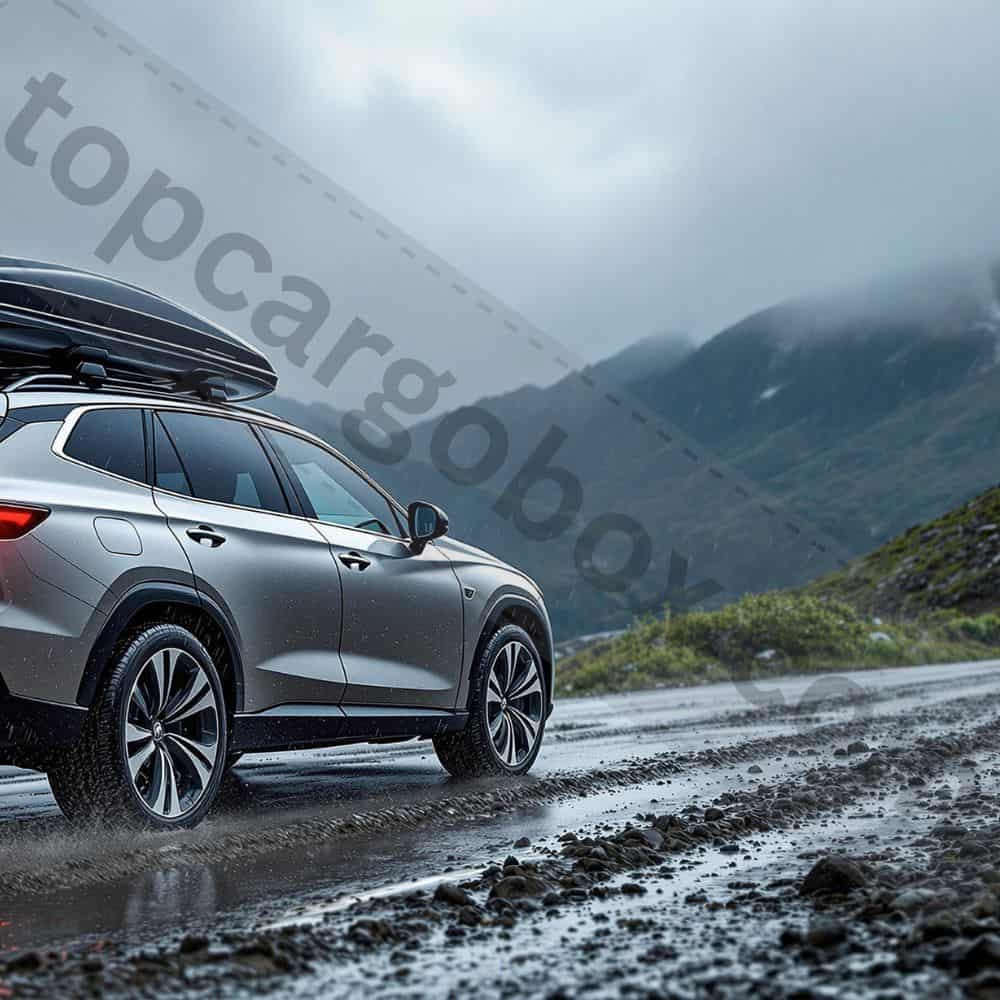 "Real-world roof box water resistance test results after 24-hour exposure showing varying leakage amounts between brands and price points."