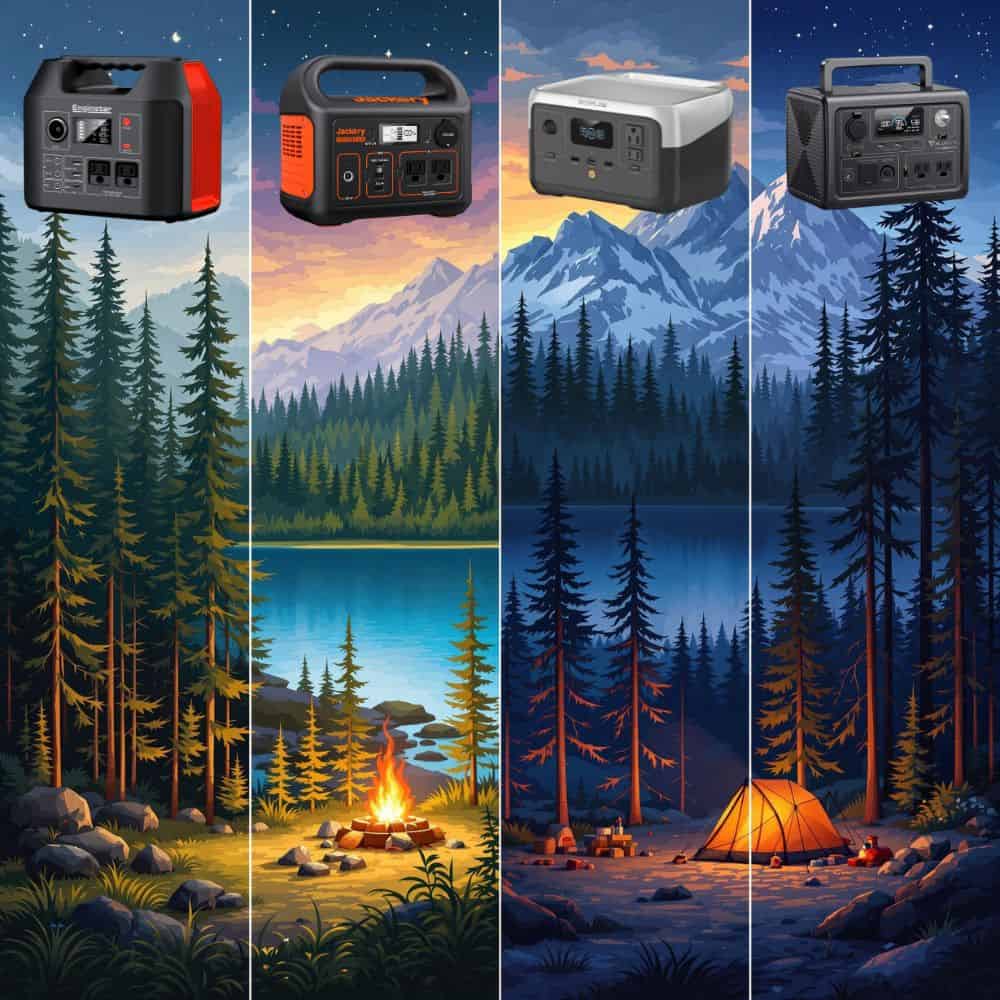 "Side-by-side specs comparing battery capacity, with EnginStar at 296Wh and ECOFLOW at 256Wh LiFePO4 battery."
