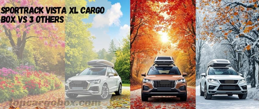 "Visual summary of which cargo box suits different needs—road trips, security, budget, or compact storage."