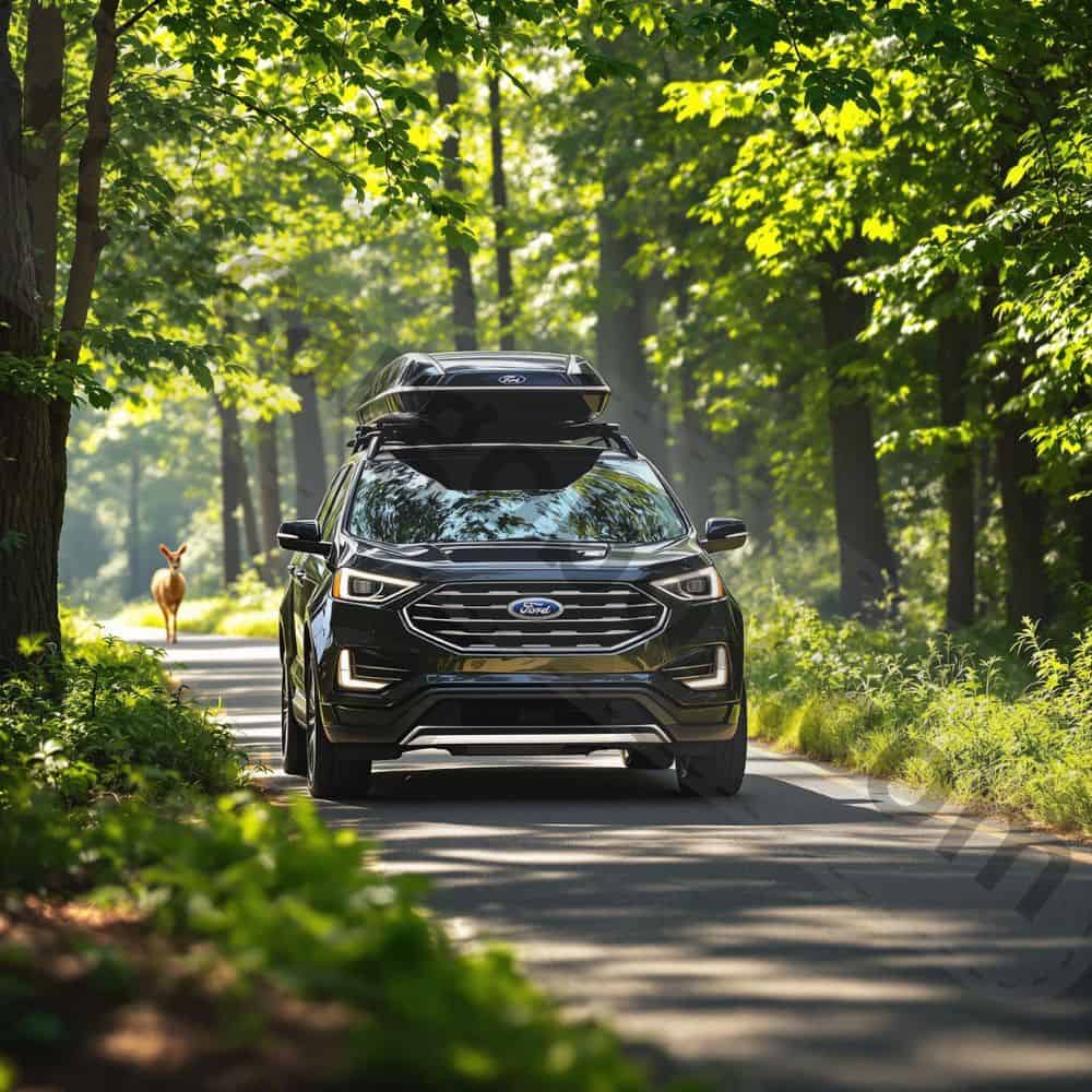 "Durable sustainable roof cargo carriers featuring algae-based polymers, bamboo frames, and recycled aluminum for greener road trips."