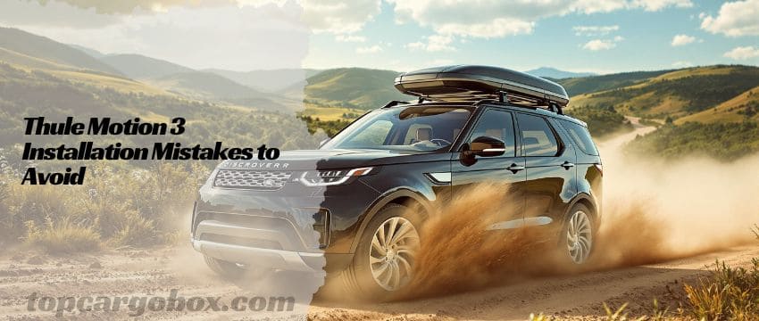 A person tightening the PowerClick mounting system on the Thule Motion 3, emphasizing the importance of listening for the 