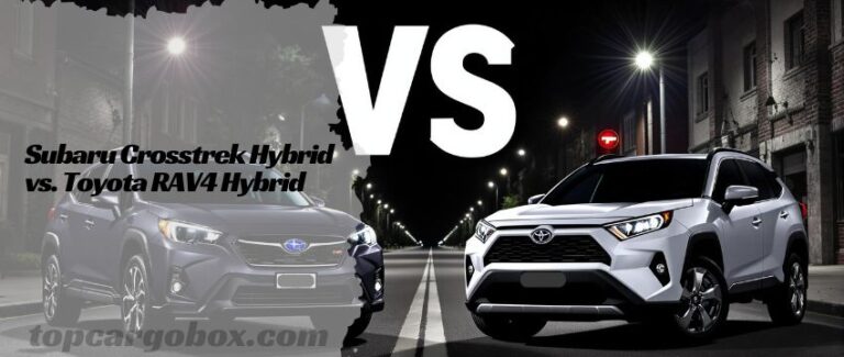 Cargo area comparison: The RAV4 Hybrid’s spacious 69.8 cubic feet of storage with seats folded dwarfs the Crosstrek Hybrid’s 43.1 cubic feet, ideal for road trips or gear hauling.