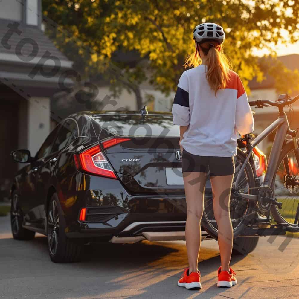 Close-up of a high-security disc detainer lock on a bike rack, designed to resist picking and drilling.