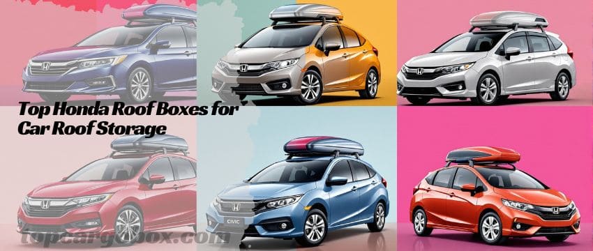 "Low-profile cargo box on a Honda Insight, demonstrating how it maintains the car's aerodynamic design."
