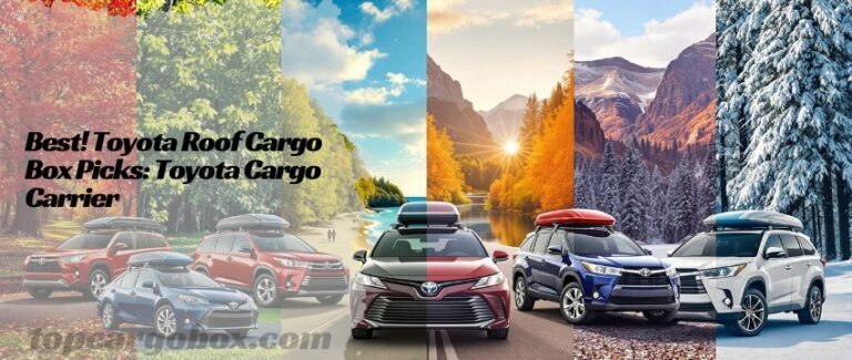 Durable rooftop storage solution loaded with camping equipment on a rugged Toyota Tundra pickup truck bed.